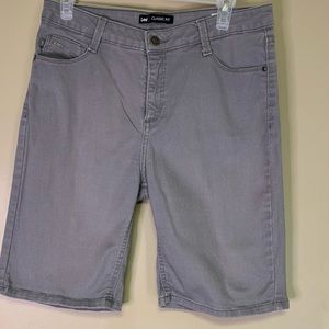 Lee Classic Fit Gray Embellished 5 pocket Women’s Jean Shorts
